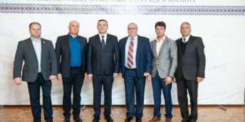 Fotografii de la ceremonia celebrării a 100 de ani de la fondarea Camerei de Comerț și Industrie din Chișinău și 25 de ani de la crearea Curții de Arbitraj Comercial Internațional de pe lângă CCI a RM