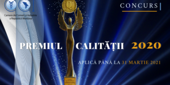 Start înscrierii la concursul ”Premiul calității” pentru anul 2020