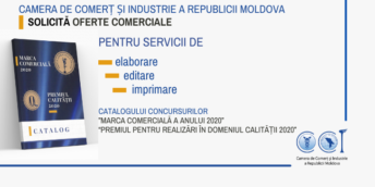 CCI a RM solicită oferte comerciale pentru elaborarea, editarea și imprimarea Catalogului concursurilor “Marca Comercială a Anului 2020” și “Premiul pentru Realizări în Domeniul Calității”