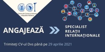 CCI a RM angajează specialist în cadrul direcției relaţii internaţionale