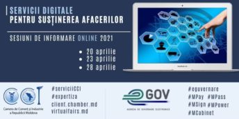 CCI a RM Vă invită la o serie de sesiuni de informare online “Servicii digitale pentru susținerea afacerilor”