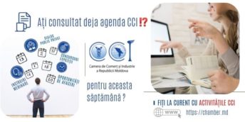 Agenda săptămânală a CCI a RM 06 – 10 septembrie 2021
