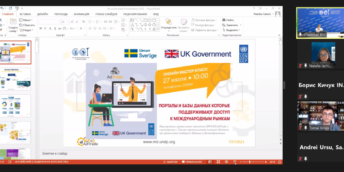 Peste 80 de reprezentanți ai mediului de afaceri au participat la master-class-ul online „Portaluri și baze de date – accesul spre piețele internaționale”