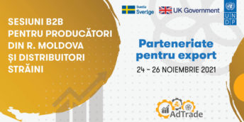 Start înregistrării la Parteneriate pentru Export 2021