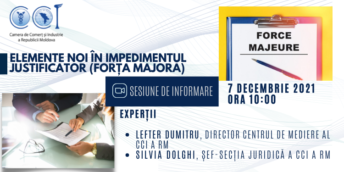 CCI vă invită la webinarul “Elemente noi în Impedimentul justificator (Forța Majoră)”