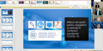 Situația epidemiologică și măsurile de susținere a agenților economici discute în cadrul Consiliului Economic pe lângă Prim-ministrul RM