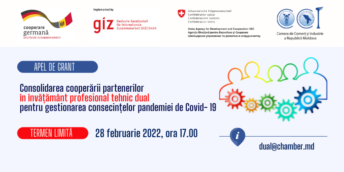CCI a RM invită operatorii economici și instituțiile de învățământ profesional tehnic să aplice la proiectul de granturi
