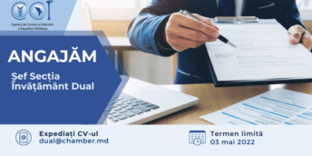 CCI a RM ANGAJEAZĂ șef Secție Învățământ Dual