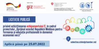 CCI a RM solicită oferte de preț privind achiziționarea echipamentului IT