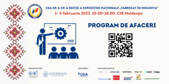CCI a RM invită mediul de afaceri la un vast program de afaceri în cadrul Expoziției naționale „Fabricat în Moldova”