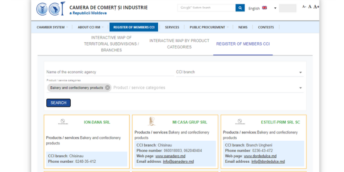 The Chamber of Commerce and Industry of the Republic of Moldova presented the Register of Enterprises, an online tool that allows you to create new partnerships