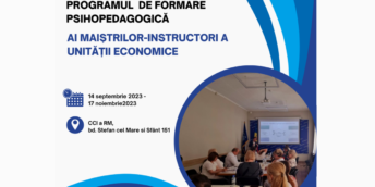 Anunț privind organizarea programului de formare psihopedagogică ai maiștrilor-instructori a unității economice