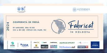 Conferința de presă privind desfășurarea celei de-a XXI-a ediții a Expoziției naționale „Fabricat în Moldova” 2024