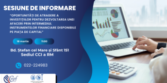 Invitație Eveniment: Oportunități de atragere a investițiilor pentru dezvoltarea afacerilor prin intermediul instrumentelor financiare disponibile pe piața de capital