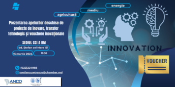 CCI a RM vă invită la prezentarea apelurilor deschise de proiecte de inovare, transfer tehnologic și vouchere inovaționale