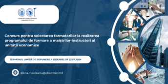 Concurs pentru selectarea formatorilor la realizarea programului de formare a maiștrilor-instructori ai unității economice