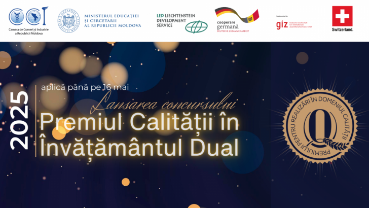 Lansarea Concursului „Premiul Calității în Învățământul Dual”